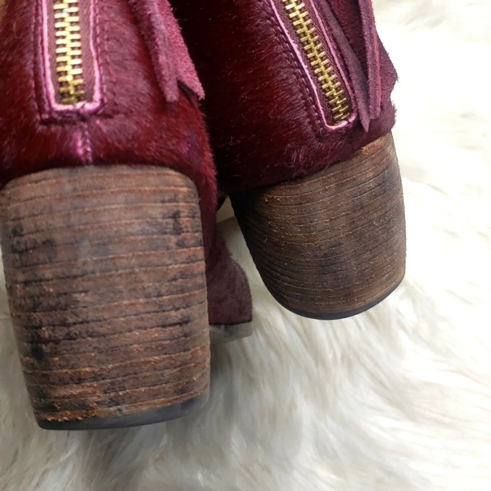 REVOLVE Cynthia Vincent Dane Hair on Calf Bootie  8.5